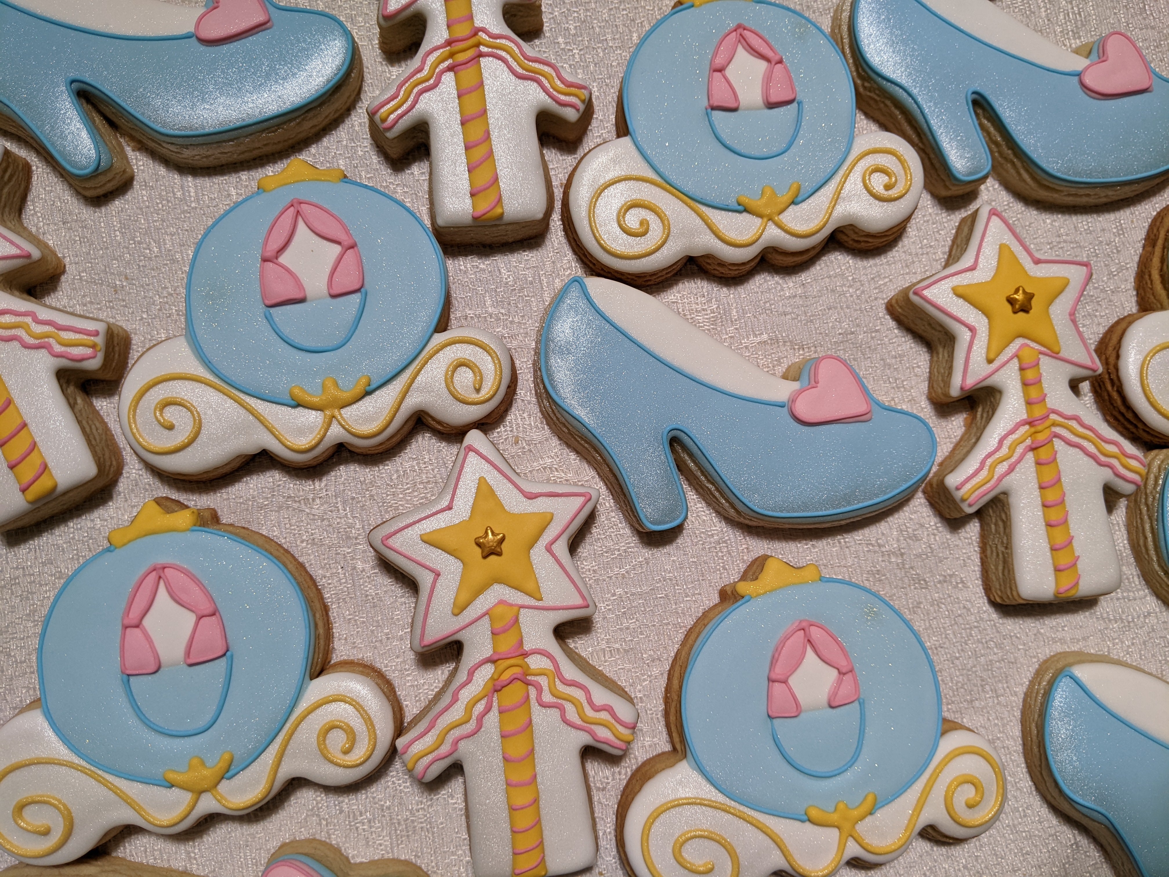 24 Princess Birthday Decorated Cookies