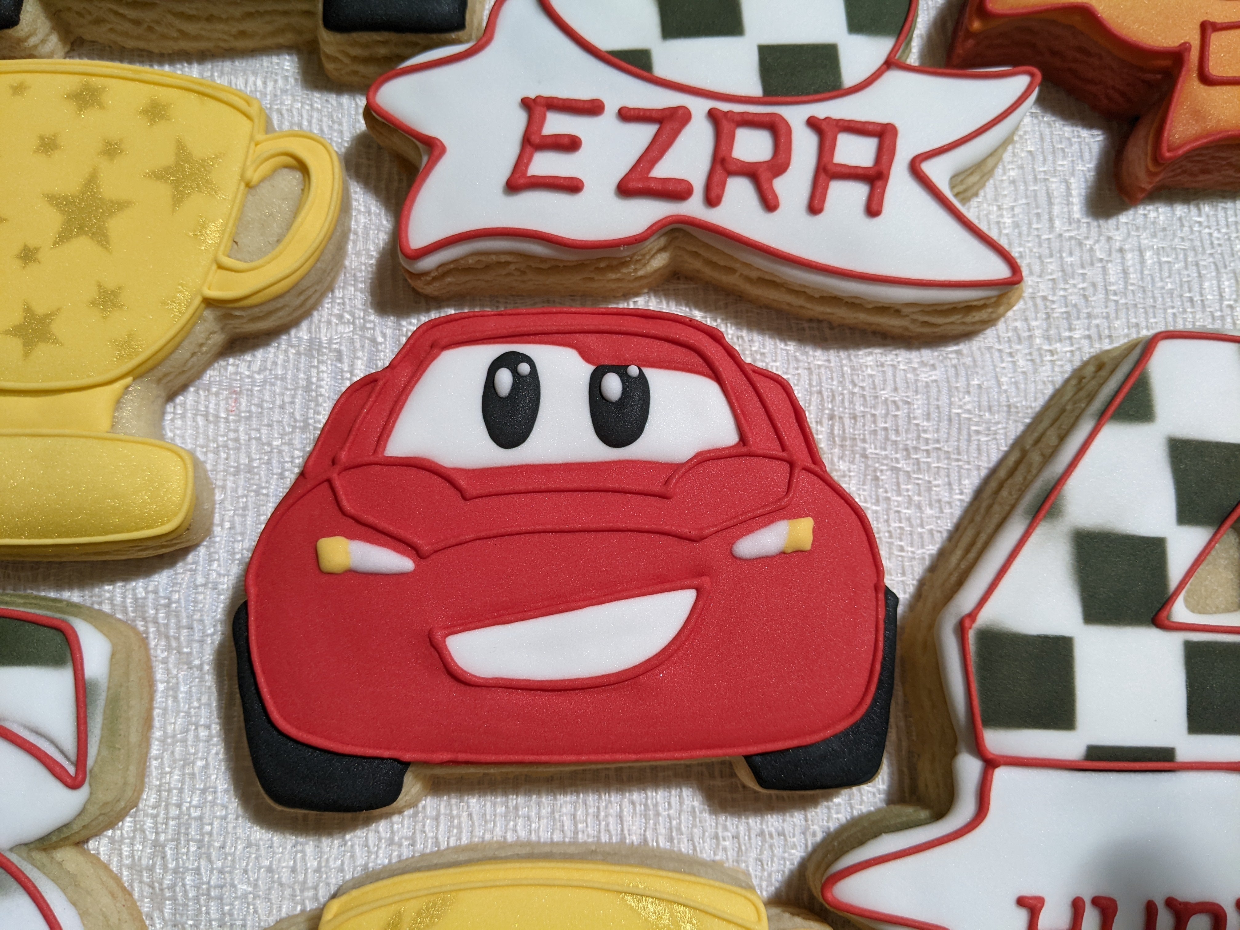 Cars Characters Theme Personalized Birthday 24 Decorated Cookies