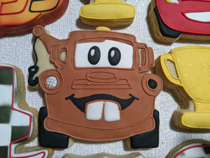 Cars Characters Theme Personalized Birthday 24 Decorated Cookies