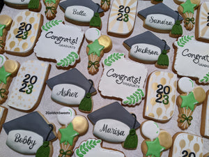 Graduation Celebration 24 Decorated Cookies