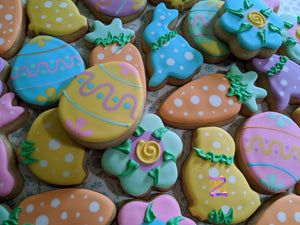Happy Easter 36 decorated cookies