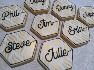 Placement Event Table Cards with Personalized Name 24 cookies