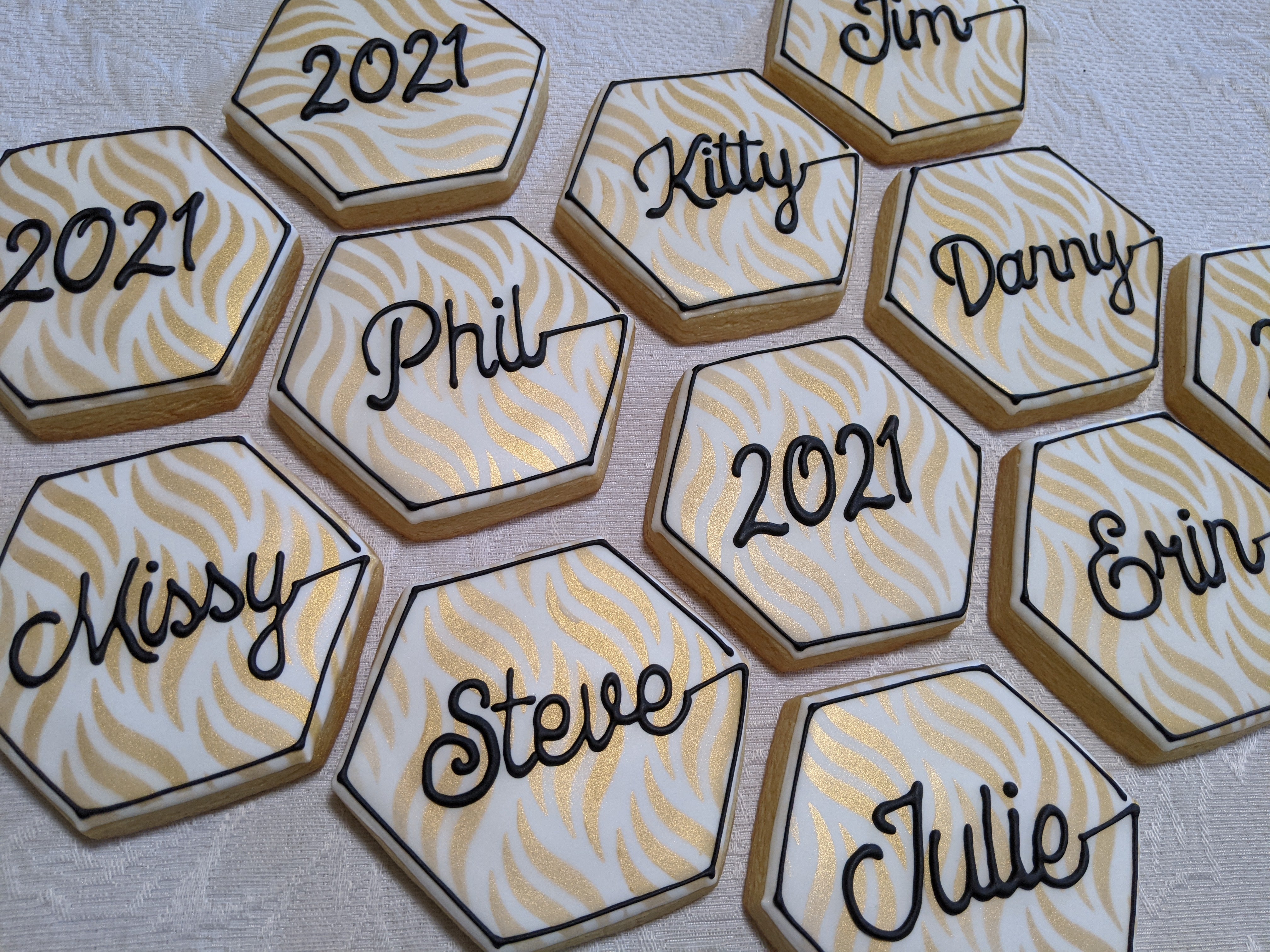 Placement Event Table Cards with Personalized Name 24 cookies