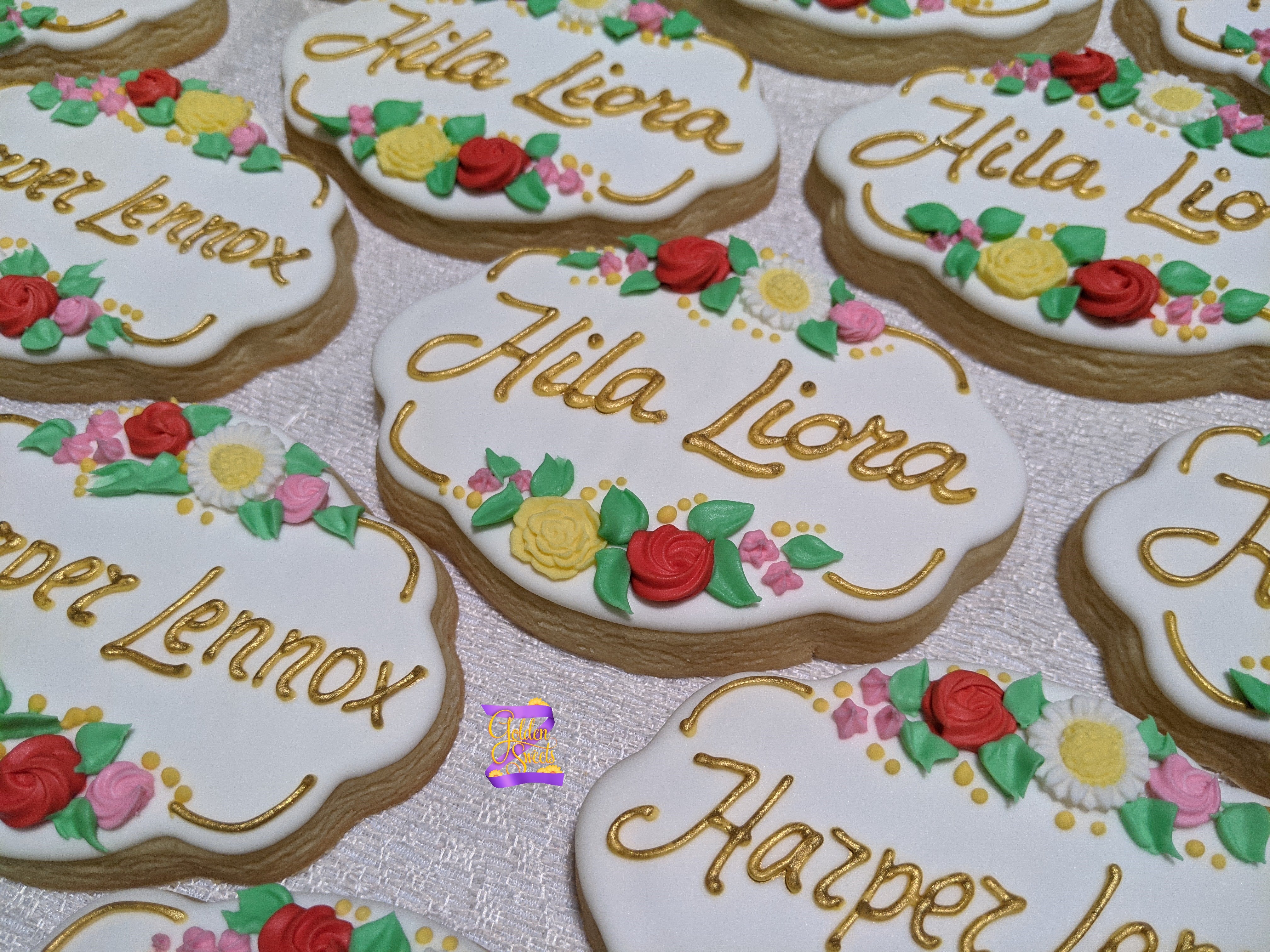 Personalized Name Birthday Party 24 cookies